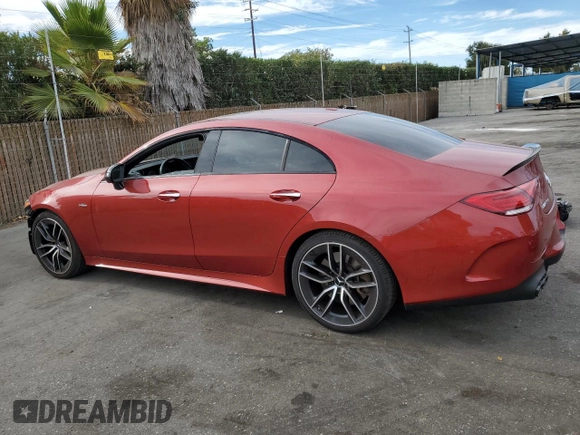 2020 Mercedes-Benz CLS with VIN W1K2J6BB7LA075399, listed as a Copart auction lot 75679124 with 38,989 mi miles and Salvage Title. Bid and sale history available at carsss.com. Image 2.