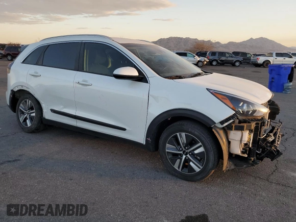 2022 Kia Niro LXS with VIN KNDCB3LC4N5549466, listed as a Copart auction lot 43571165 with 55,060 mi miles and Salvage Title. Bid and sale history available at carsss.com. Image 4.