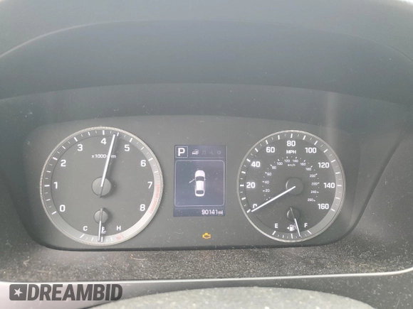 2017 Hyundai Sonata 2.4L with VIN 5NPE24AF3HH523795, listed as a Copart auction lot 51912375 with 90,141 mi miles and Salvage Title. Bid and sale history available at DreamBid. Image 9.