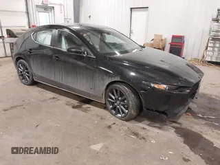 2021 Mazda Mazda3 Hatchback Preferred with VIN JM1BPBLL2M1402821, listed as a IAAI auction lot 41068897 with 75,271 mi miles. Bid and sale history available at carsss.com. Image 1.