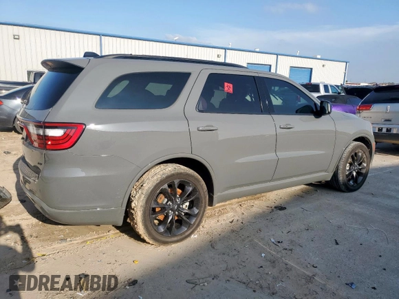 2025 Dodge Durango GT with VIN 1C4RDHDGXSC501321, listed as a Copart auction lot 55216105 with 6,184 mi miles and Salvage title. Bid and sale history available at DreamBid. Image 3.