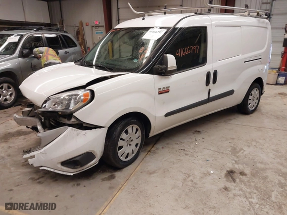 2019 Ram ProMaster City Cargo Van Tradesman SLT with VIN ZFBHRFBB2K6N02084, listed as a IAAI auction lot 41666797 with 84,146 mi miles. Bid and sale history available at carsss.com. Image 17.
