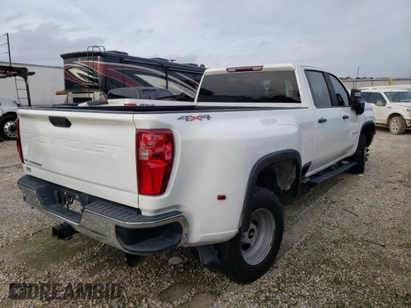 2020 Chevrolet Silverado 3500HD Work Truck with VIN 1GC4YSEY5LF329539, listed as a Copart auction lot 38278574 with 0 mi miles and Salvage Title. Bid and sale history available at carsss.com. Image 3.