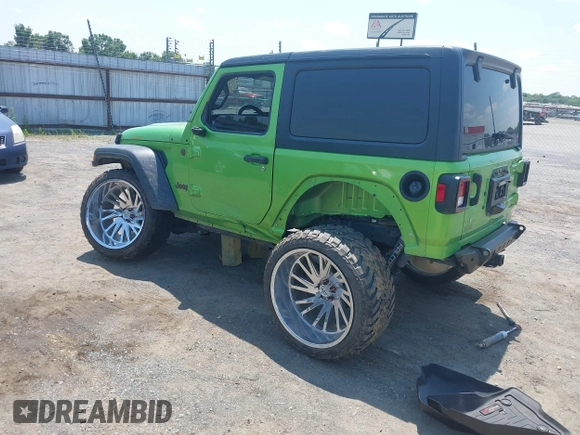 2018 Jeep Wrangler Sport with VIN 1C4GJXAG1JW271695, listed as a IAAI auction lot 42472603 with 105,460 mi miles and . Bid and sale history available at DreamBid. Image 3.