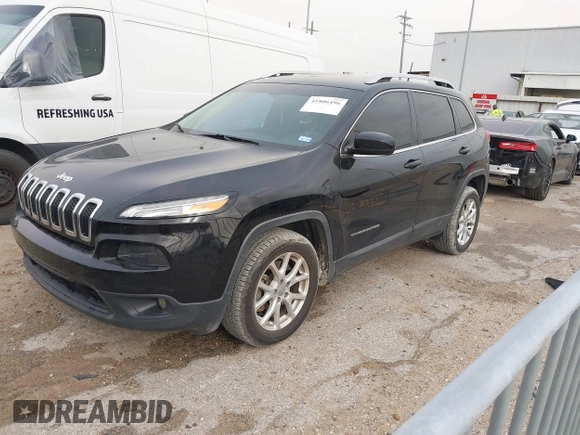 2018 Jeep Cherokee Latitude Plus with VIN 1C4PJLLX3JD503568, listed as a IAAI auction lot 41806496 with 166,224 mi miles. Bid and sale history available at carsss.com. Image 17.