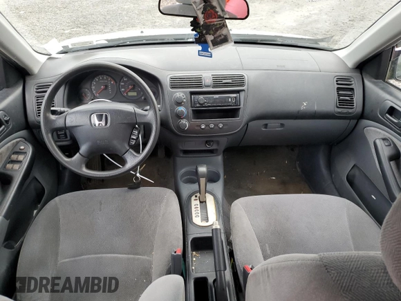 2001 Honda Civic LX with VIN 2HGES16581H556578, listed as a Copart auction lot 74934944 with 0 mi miles and Salvage Title. Bid and sale history available at carsss.com. Image 8.