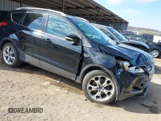 2016 Ford Escape Titanium with VIN 1FMCU9JX4GUB15135, listed as a IAAI auction lot 41894216 with 127,822 mi miles and . Bid and sale history available at DreamBid. Image 1.
