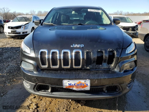 2014 Jeep Cherokee Sport with VIN 1C4PJMAB7EW174039, listed as a Copart auction lot 42774755 with 111,329 mi miles and Salvage Title. Bid and sale history available at carsss.com. Image 5.