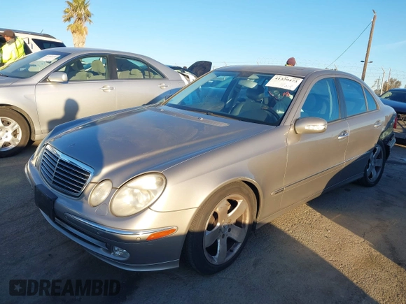 2003 Mercedes-Benz E 500 with VIN WDBUF70J83A095311, listed as a IAAI auction lot 41329473 with 133,401 mi miles and . Bid and sale history available at DreamBid. Image 17.