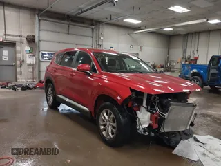 2019 Hyundai Santa Fe SE with VIN 5NMS2CAD3KH125454, listed as a IAAI auction lot 42400534 with 75,155 mi miles and . Bid and sale history available at DreamBid. Image 1.