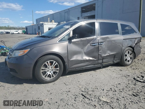 2012 Honda Odyssey EX-L with VIN 5FNRL5H64CB105215, listed as a Copart auction lot 53634125 with 149,310 mi miles and Salvage Title. Bid and sale history available at carsss.com. Image 1.