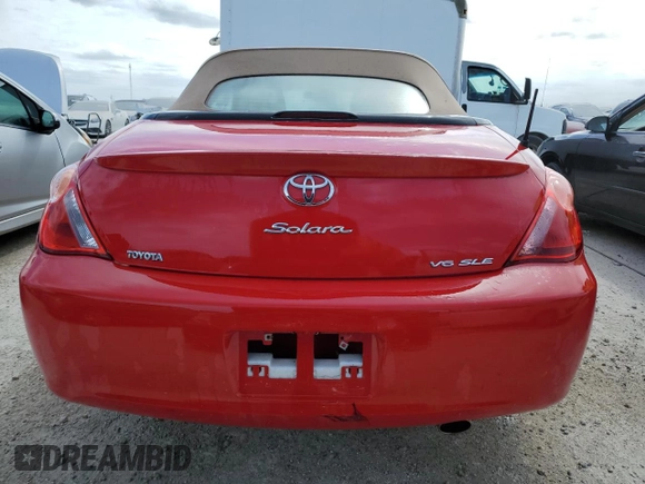 2005 Toyota Solara SE with VIN 4T1FA38P75U064557, listed as a Copart auction lot 75430144 with 58,316 mi miles and Non Repairable. Bid and sale history available at DreamBid. Image 6.