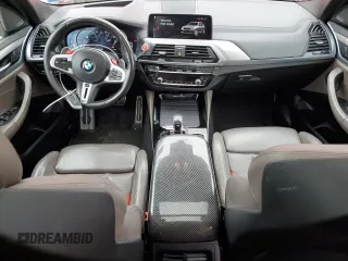 2020 BMW X3 M Competition with VIN 5YMTS0C07LLT10174, listed as a Copart auction lot 50702215 with 65,111 mi miles and Salvage Title. Bid and sale history available at carsss.com. Image 8.