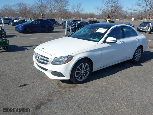 2016 Mercedes-Benz C-Class C 300 Luxury with VIN WDDWF4KB3GR149562, listed as a IAAI auction lot 41745765 with 92,294 mi miles. Bid and sale history available at carsss.com. Image 17.