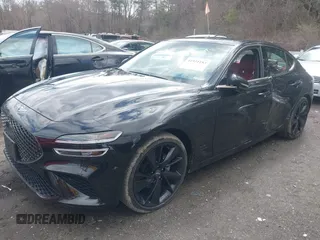 2023 Genesis G70 2.0T with VIN KMTG34TA4PU122026, listed as a IAAI auction lot 41931183 with 15,997 mi miles and . Bid and sale history available at DreamBid. Image 17.