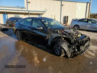 2017 Infiniti Q50 Premium with VIN JN1EV7APXHM736981, listed as a Copart auction lot 42047335 with 55,844 mi miles and Salvage Title. Bid and sale history available at carsss.com. Image 4.