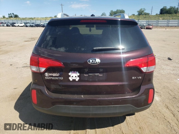 2015 Kia Sorento EX with VIN 5XYKU4A79FG632577, listed as a Copart auction lot 69905044 with 222,929 mi miles and Clean Title. Bid and sale history available at carsss.com. Image 6.