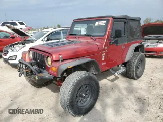 1998 Jeep Wrangler SE with VIN 1J4FY29P0WP792675, listed as a Copart auction lot 76533624 with Not Provided miles and Salvage Title. Bid and sale history available at carsss.com. Image 1.