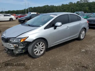 2012 Honda Civic EX with VIN 2HGFB2F84CH557055, listed as a Copart auction lot 55141985 with 174,379 mi miles and Salvage Title. Bid and sale history available at DreamBid. Image 1.