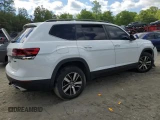 2021 Volkswagen Atlas SE z VIN 1V2LP2CA3MC513383, wystawiony jako Copart lot #56131345 z przebiegiem 75 230 mil mil oraz Szkody całkowita. Historia ofert i sprzedaży dostępna na DreamBid. Obrazek 3.