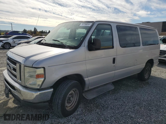 2008 Ford Econoline Passenger XL with VIN 1FMNE11W48DB37734, listed as a Copart auction lot 78738854 with 154,122 mi miles and Clean Title. Bid and sale history available at DreamBid. Image 1.