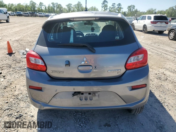 2017 Mitsubishi Mirage SE with VIN ML32A4HJXHH016300, listed as a Copart auction lot 52125395 with 59,803 mi miles and Salvage title. Bid and sale history available at DreamBid. Image 6.