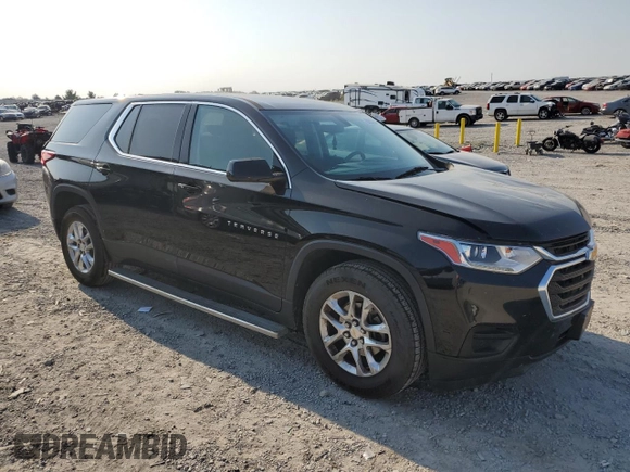 2018 Chevrolet Traverse LS with VIN 1GNEVLKW3JJ200822, listed as a Copart auction lot 69265254 with 128,829 mi miles and Salvage Title. Bid and sale history available at carsss.com. Image 4.