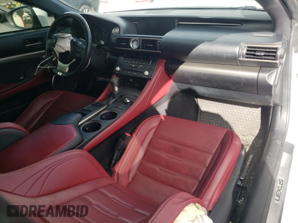 2015 Lexus RC 350 F Sport with VIN JTHHE5BC2F5009432, listed as a Copart auction lot 41744414 with 74,482 mi miles and . Bid and sale history available at DreamBid. Image 8.