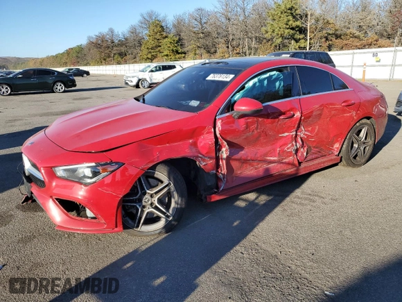 2020 Mercedes-Benz CLA 250 z VIN WDD5J4HB0LN061989, wystawiony jako Copart lot #76376134 z przebiegiem 75 375 mil mil oraz Nie do naprawy • Non repairable. Historia ofert i sprzedaży dostępna na DreamBid. Obrazek 1.