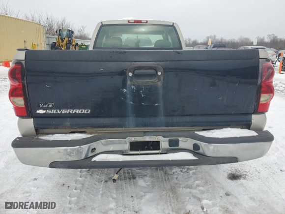 2006 Chevrolet Silverado 1500 LS with VIN 1GCEC19V56E222806, listed as a Copart auction lot 87828765 with 93,317 mi miles and Salvage Title. Bid and sale history available at carsss.com. Image 6.