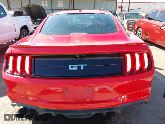 2018 Ford Mustang GT with VIN 1FA6P8CFXJ5180361, listed as a IAAI auction lot 41620513 with 114,222 mi miles. Bid and sale history available at carsss.com. Image 16.