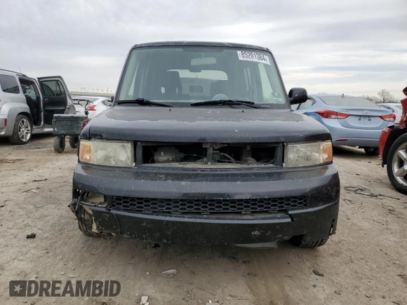 2005 Scion xB with VIN JTLKT324154006217, listed as a Copart auction lot 85201384 with 143,743 mi miles and Salvage Title. Bid and sale history available at carsss.com. Image 5.