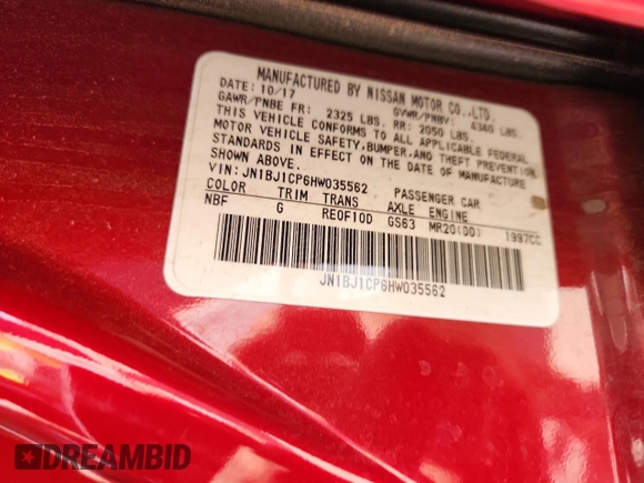 2017 Nissan Rogue SL with VIN JN1BJ1CP6HW035562, listed as a Copart auction lot 60873045 with 56,830 mi miles and Salvage title. Bid and sale history available at DreamBid. Image 12.