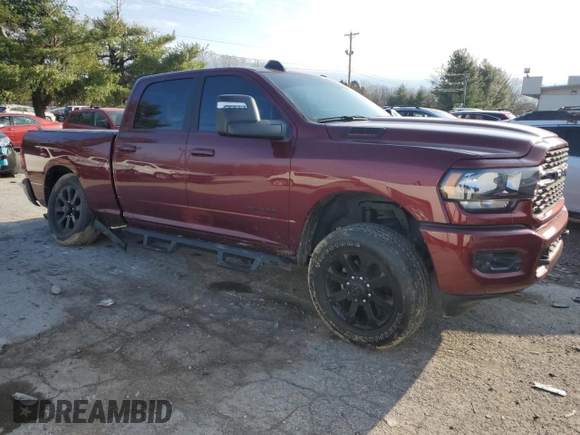 2023 Ram 2500 Big Horn with VIN 3C6UR5DJ9PG527653, listed as a Copart auction lot 83048244 with 21,000 mi miles and Salvage Title. Bid and sale history available at carsss.com. Image 4.