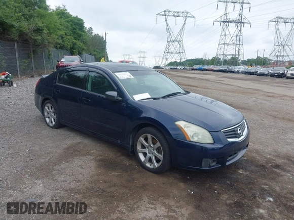 2008 Nissan Maxima SE with VIN 1N4BA41EX8C830315, listed as a IAAI auction lot 42538791 with 105,315 mi miles and . Bid and sale history available at DreamBid. Image 1.