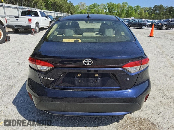 2021 Toyota Corolla LE with VIN JTDVPMAE9MJ122648, listed as a Copart auction lot 50896255 with 44,451 mi miles and Clean Title. Bid and sale history available at carsss.com. Image 6.