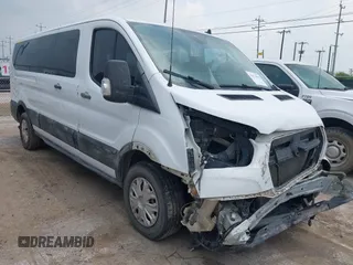 2021 Ford Transit Passenger XL with VIN 1FBAX2Y88MKA13051, listed as a IAAI auction lot 42173862 with 73,507 mi miles. Bid and sale history available at carsss.com. Image 1.