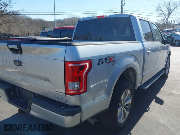 2017 Ford F-150 XL with VIN 1FTEW1EF7HKE25402, listed as a IAAI auction lot 41756406 with 177,021 mi miles. Bid and sale history available at carsss.com. Image 4.
