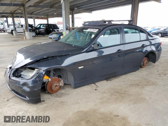2007 BMW 3 Series 328i with VIN WBAVC53587FZ77036, listed as a Copart auction lot 49629485 with 188,825 mi miles and Clean Title. Bid and sale history available at carsss.com. Image 1.