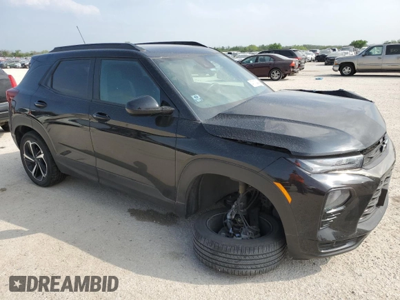 2022 Chevrolet TrailBlazer RS with VIN KL79MTSL1NB108673, listed as a Copart auction lot 47113434 with 36,687 mi miles and . Bid and sale history available at DreamBid. Image 4.
