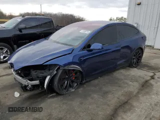 2023 Tesla Model X Plaid with VIN 7SAXCBE68PF398166, listed as a Copart auction lot 41480725 with Not Provided miles and Salvage Title. Bid and sale history available at DreamBid. Image 1.