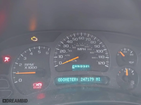 2003 Chevrolet Silverado 1500 LT with VIN 1GCEK19T33E268065, listed as a IAAI auction lot 41838254 with 247,179 mi miles. Bid and sale history available at carsss.com. Image 7.