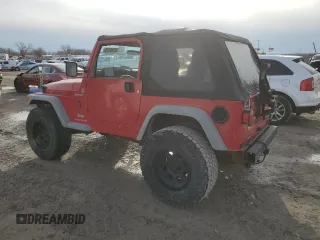 2005 Jeep Wrangler Sport with VIN 1J4FA49SX5P342180, listed as a Copart auction lot 48189145 with 144,438 mi miles and Clean Title. Bid and sale history available at carsss.com. Image 2.