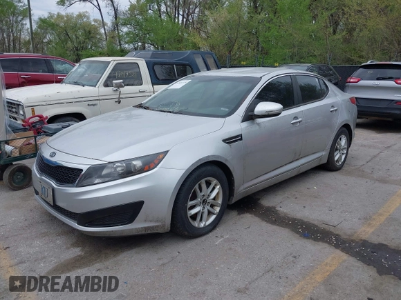 2011 Kia Optima LX with VIN KNAGM4A71B5149283, listed as a IAAI auction lot 42034379 with Not Provided miles and . Bid and sale history available at DreamBid. Image 2.
