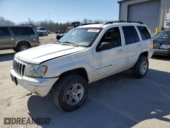 2001 Jeep Grand Cherokee Limited with VIN 1J4GW58N71C617996, listed as a Copart auction lot 49782895 with 89,896 mi miles and Salvage Title. Bid and sale history available at carsss.com. Image 1.