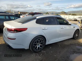 2019 Kia Optima LX z VIN 5XXGT4L35KG335470, wystawiony jako Copart lot #47495975 z przebiegiem 114 006 mil mil oraz Szkoda całkowita • Salvage title. Historia ofert i sprzedaży dostępna na DreamBid. Obrazek 3.