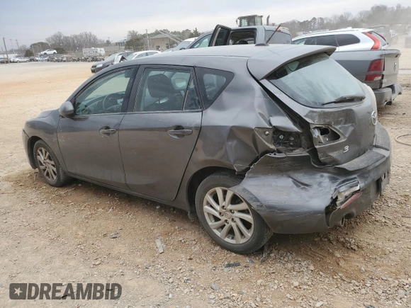 2012 Mazda 3 i Grand Touring with VIN JM1BL1M76C1592323, listed as a Copart auction lot 47730115 with 100,393 mi miles and Clean Title. Bid and sale history available at DreamBid. Image 2.