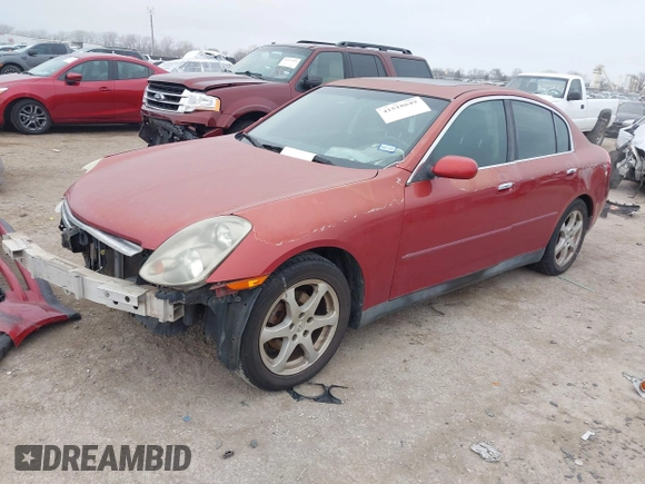 2003 Infiniti G35 w/Leather with VIN JNKCV51E33M306630, listed as a IAAI auction lot 41518649 with 173,087 mi miles. Bid and sale history available at carsss.com. Image 18.