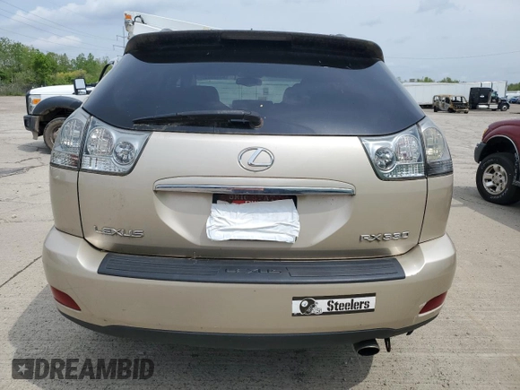 2004 Lexus RX 330 with VIN 2T2HA31U74C034480, listed as a Copart auction lot 55325595 with 164,947 mi miles and Clean Title. Bid and sale history available at carsss.com. Image 6.