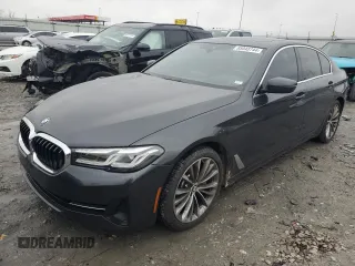 2021 BMW 5 Series 530i xDrive with VIN WBA13BJ01MCF08682, listed as a Copart auction lot 85048744 with 42,550 mi miles and Salvage title. Bid and sale history available at DreamBid. Image 1.